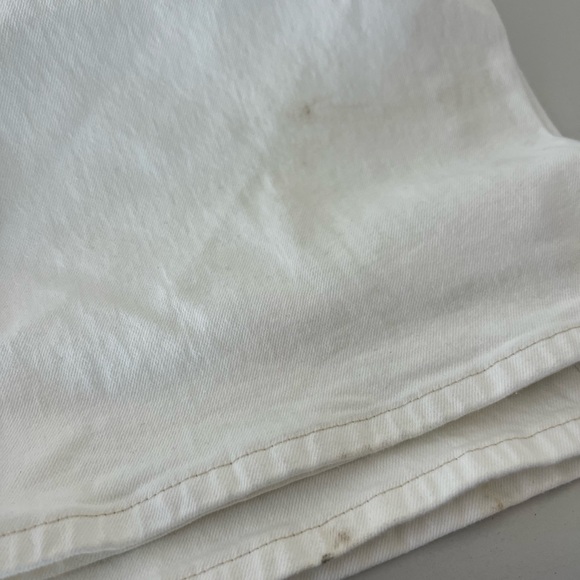 Women's High-Rise Wide Leg Jeans - Universal Thread White 24 - Picture 4 of 6